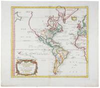 Nouvelle Carte des Parties Occidentales du Monde Servant &agrave; indiquer les Navigations D&eacute;couvertes et Establissements des Hollandois en Amerique Suivant les derniers observations
