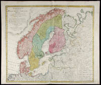 Scandinavia Complectens Sueciae, Daniae & Norvegiae Regna ex Tabulis Ioh. Bapt. Homanni. Norimbergae. cum Privilegio Sac. Caes. Maj.