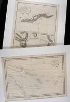 Three charts on two sheets, from the Atlas to La P&eacute;rouse's Voyage