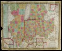 Map of the States of Ohio, Indiana and Illinois with the Settled Part of Michigan