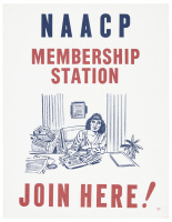 NAACP Membership Station Join Here broadside