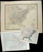 Lot of three French maps of the United States