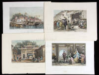 Collection of 83 engraved plates - 4 are colored