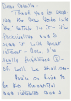 Autograph Letter Signed