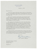 Typed Letter Signed to John Connolly