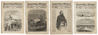 Eight Civil War issues of Harper's Weekly