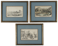 Three lithographs of California