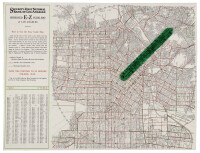 E-Z Guide Map of Los Angeles and Vicinity with Dial Pointer for Locating Streets
