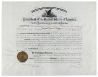 Document signed by William H. Taft, appointing Daniel Patrick Foley to Senior Captain in the Revenue Cutter Service