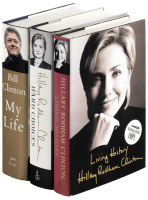 Three signed autobiographies from Bill and Hillary Clinton