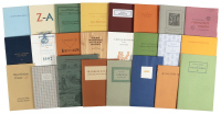 Box of ephemera about books, printing and history