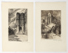 Two etchings by Emile Leroi