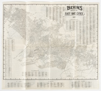 City Map of Oakland, Berkeley, Alameda, Piedmont, and Surrounding Suburbs