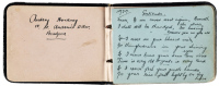 Manuscript book of quotes and poems from David Hockney's paternal aunt, Audrey Hockney