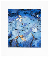 Leaves and Blue Pool, Abstraction #6