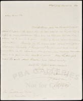 Autograph Letter, signed, to French Ambassador Jean-Guillaume Hyde de Neuville