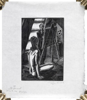 Original woodcut from God's Man