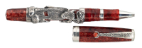 MONTEGRAPPA: Oriental Zodiac Ox Sterling Silver Limited Edition Rollerball Pen