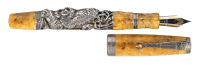 MONTEGRAPPA: Oriental Zodiac Tiger Sterling Silver Limited Edition Fountain Pen