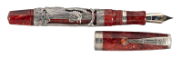 MONTEGRAPPA: Oriental Zodiac Rooster Sterling Silver Limited Edition Fountain Pen