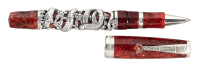 MONTEGRAPPA: Oriental Zodiac Snake Sterling Silver Limited Edition Rollerball Pen