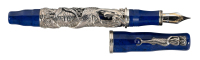 MONTEGRAPPA: La Sirena Sterling Silver Limited Edition Fountain Pen