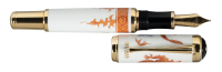 MONTBLANC: Year of the Golden Dragon Meissen Porcelain Limited Edition 888 Fountain Pen