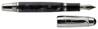 MONTBLANC: Soulmakers for 100 Years Boheme Sterling Silver and Granite Limited Edition Fountain Pen