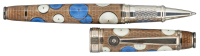 DAVID OSCARSON: Pierrot Brown Enamel and Sterling Silver Limited Edition Rollerball Pen
