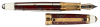 DAVID OSCARSON: Trellis Collection Red Enamel and Vermeil Limited Edition Fountain Pen