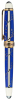 DAVID OSCARSON: Trellis Collection Blue Enamel and Vermeil Limited Edition Fountain Pen - 3