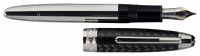 MONTBLANC: Meisterstuck Solitaire Carbon Steel Fountain Pen