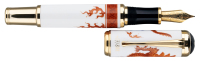 MONTBLANC: Year of the Golden Dragon Meissen Porcelain Limited Edition 888 Fountain Pen
