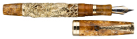 MONTEGRAPPA: Oriental Zodiac Tiger 18K Gold Limited Edition Fountain Pen