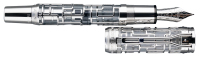 MONTBLANC: Georges Pompidou Limited Edition White Gold Skeleton Fountain Pen