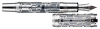 MONTBLANC: Georges Pompidou Limited Edition White Gold Skeleton Fountain Pen
