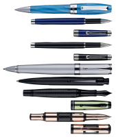 CONKLIN, MONTEGRAPPA, MONTEVERDE, PILOT: Lot of 24 Fountain Pens, Rollerballs [and] Ballpoints