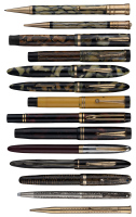 [Vintage] PARKER and Other Makers: Lot of Approx. 50 Fountain Pens, Ballpoints, and Propelling Pencils