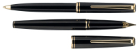 MONTBLANC: Classic Fountain Pen [and] Ballpoint * Lot of Two Instruments
