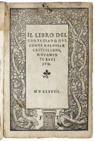 Il libro del cortegiano del conte Baldesar Castiglione