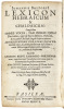 Lexicon Hebraicum et Chaldaicum