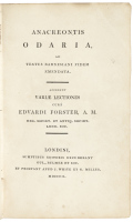 Anacreontis Odaria, ad Textus Barnesiani Fidem Emendata.