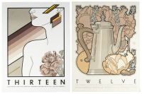 Two David Lance Goines poster for Chez Panisse Anniversaries