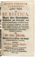 Marci Terentii Varronis libri tres de re rustica