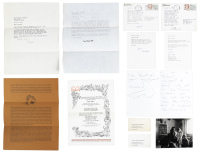Collection of ephemera and letters related to MFK Fisher and Richard Hilkert
