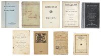 Nine nineteenth and twentieth century cookbooks in wrappers