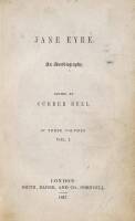 Jane Eyre. An Autobiography. Edited by Currer Bell