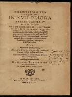 Dissertatio historico-juridica In XVII. Priora Aureae Caroli IV. Bullae capita...