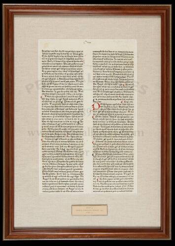 Framed Leaf, Printed by Nicolaus Jenson