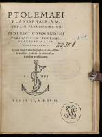 Ptolemaei Planisphaerium. Jordani Planisphaerium. [with, as issued] In Planisphaerium Ptolemaei Commentarius.